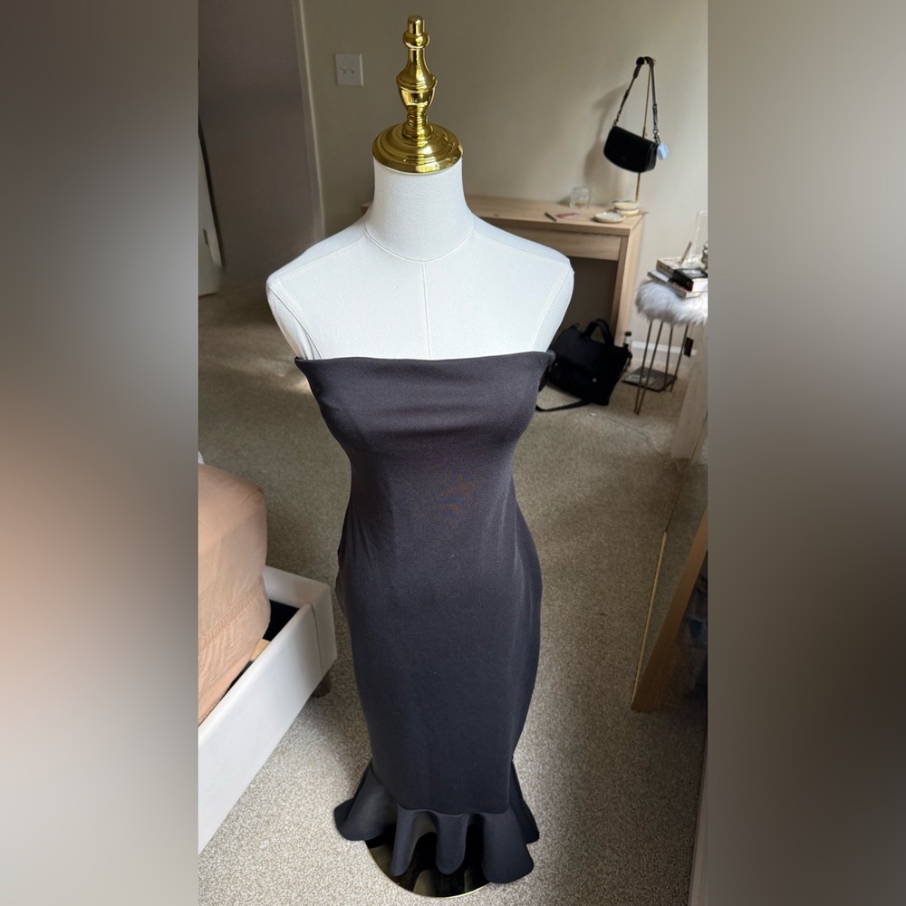 Superdown Black Strapless Dress